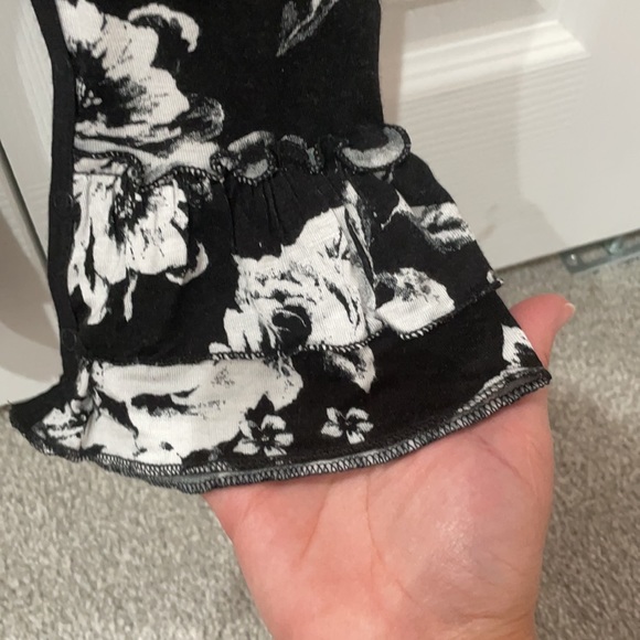 Baby Grey Floral Romper - Picture 6 of 6